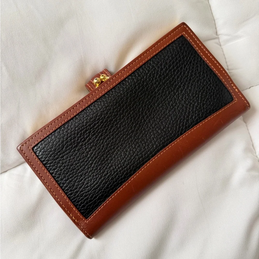Coach Black and Brown Leather Wallet - Picture 2 of 4